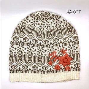 Winter embroidered beanie cap soft for cold weather